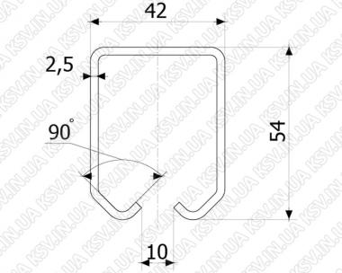1272. Каретка СТРІКС С2 (42×54, 300 кг)