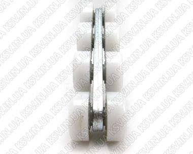 1254. Каретка несуча 2Б (полімер, 69×58, 400 кг)