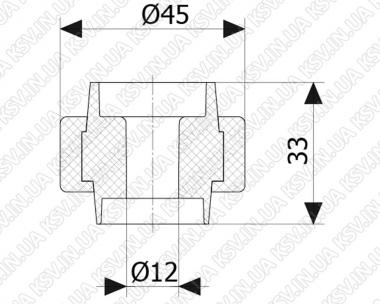 4214. Обмежувач U2 (2 ролика, 800 кг)