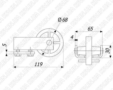 1510. Концевой ролик (800 кг)