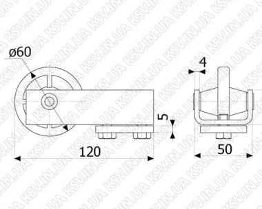 1520. Кінцевий ролик №2 (500 кг)