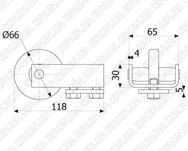 1530. Кінцевий ролик М (800 кг)