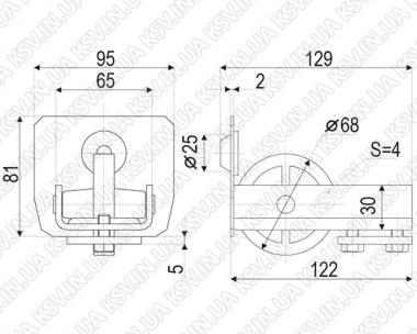 1531. Кінцевий ролик А (800 кг)