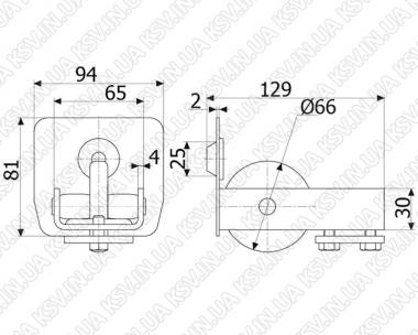 1532. Кінцевий ролик АМ (800 кг)