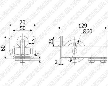 1541. Кінцевий ролик А №2 (500 кг)