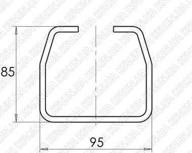 192223. Направляюча велика (95×85×5.0, 800 кг, МЕТР)