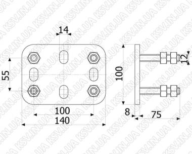 2100. Регулювальна опора (1 ШТ)