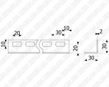 3140. Куток для секційних воріт (3 МЕТРИ)