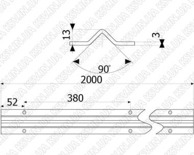 3732. Кронштейн зовнішній Дельта (d78, КУТОК)