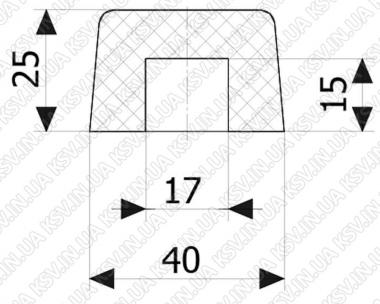 4110. Стопор О (гумовий відбійник)