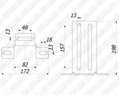 5500. Кронштейн уловлювач ГРАНД