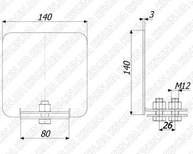 5610. Заглушка металева ГРАНД